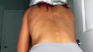 Slim figure and big natural tits play leaked