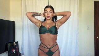 Emily Rinaudo sensual public strip performance