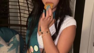 Layladeline seductive strip show leaks