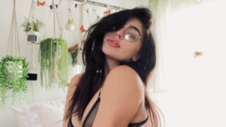 Emily Rinaudo erotic nude yoga show