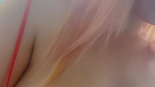 Leastayspeachy sensual hot tub strip caught on tape