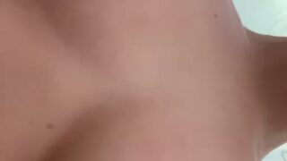 genie exum flashes tits