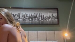 Agnes Nunes filled up in deep, hard strokes session