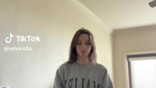 Whorella get covered in sticky cumshot leak video