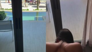 Public restroom fingering featuring cuteeassabutton exposed in HD