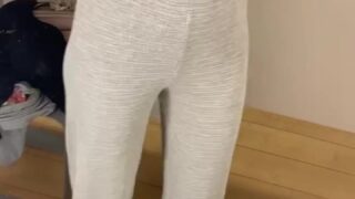 Cuteeassabutton intimate fingering session caught in private tape