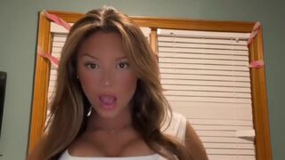 Sydney Smith massive facial leaves her dripping in cum