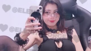 Nude riding Elenita Forger with tits bouncing hard