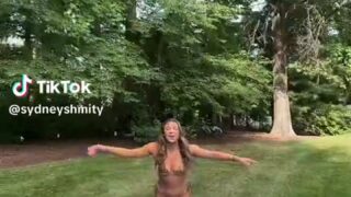 Sydney Smith tits exposed in wild titjob session