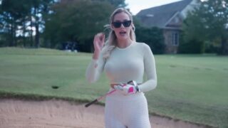 paige spiranac whipped cream bikini