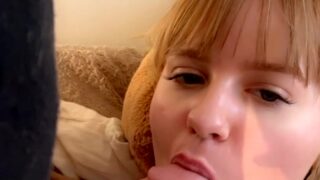 Blondpeche creampie squirt dildo stretch tits