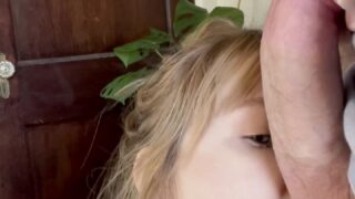 leak dildo loop Blondpeche creampie bounce