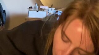 wet creampie blowjob Blondpeche facefuck