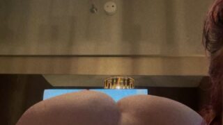 WoeSenpai solo mirror dildo squirt pussy