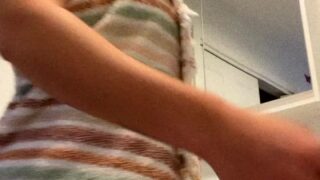 POV blowjob JoannieFit gagging cum tongue exposed