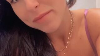 JoannieFit’s oiled tits bounce while she rides him reverse