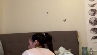 JoannieFit pussy spread dildo leak creampie pov sex