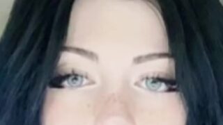 Public masturbation – Noemiexlili plays under skirt mid walk