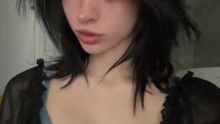 Sloppy blowjob ends in throat creampie and gasps