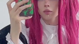 Hentai-style facial explosion while Noemiexlili moans in POV