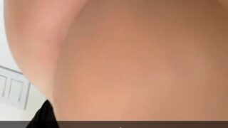 Dominant Lily Lanes looks down while riding in POV