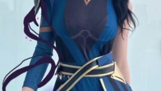 Full costume fuck with Noemiexlili dripping and shaking by the end