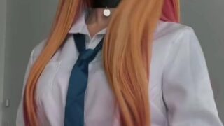 Camgirl fuck – Noemiexlili begs to cum while holding POV view