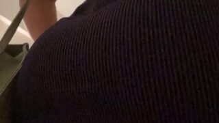 Hard facial for naughty JoannieFit after blowjob