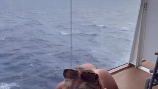 POV risky blowjob while people walk past – Lily Lanes goes harder