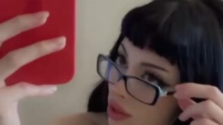 Train station blowjob – Noemiexlili gagging next to ticket machine