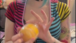 Invader Jade gets fucked rough and moans with every deep thrust