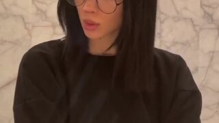 POV taboo tease – Noemiexlili in lingerie strokes slowly and talks dirty