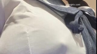 POV ass fuck with Jenna Chew moaning and biting lips