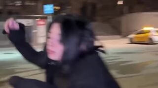 VIP blowjob video – Noemiexlili chokes and drools while looking up