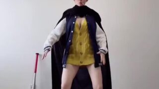 Feet in heels – Noemiexlili strips, spreads, and offers soles