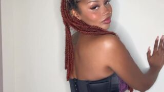 MerMaix gets punished in dark succubus costume