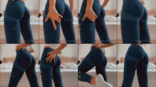 Topless tit squeeze Milkimind shows her small boobs