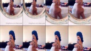 Steamy kitchen striptease with Morgan Alexandra and huge tits