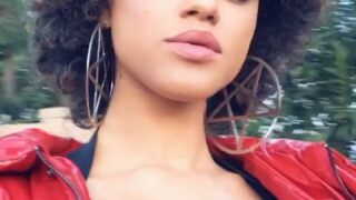 Steamy blowjob in the car as StormiMaya sucks dick hard