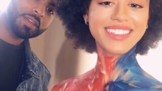 Late night hot cam show as StormiMaya moans for viewers