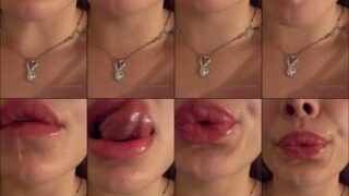 OnlyFans tittyjob session by Morgan Alexandra in the living room