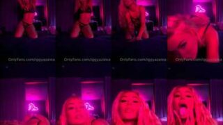 Iggy Azalea sexy bed roll with lingerie drop