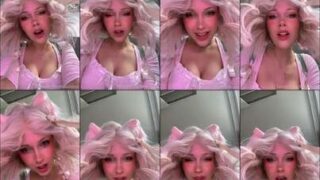 Late night naughty pool tease Milkimind topless