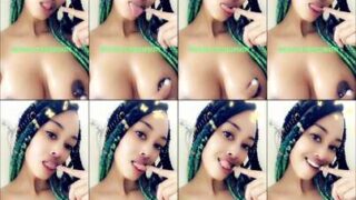 Missbnasty deepthroat selfie for her private OnlyFans viewers