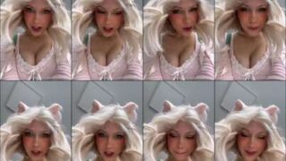 Milkimind topless naughty selfie in garden