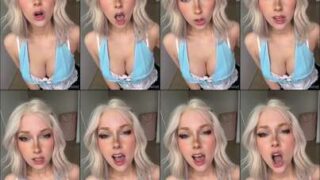 Milkimind naked on chair lazy morning leak