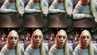 Wet booty selfie Becca Marie drips in bathroom