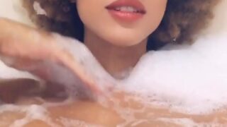 Hot kitchen dance by StormiMaya in nothing but lace panties