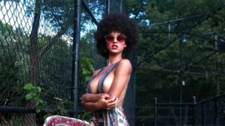 Artistic black and white shot of StormiMaya sex in beach