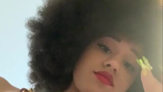 StormiMaya bends over for nipple play during kitchen tease